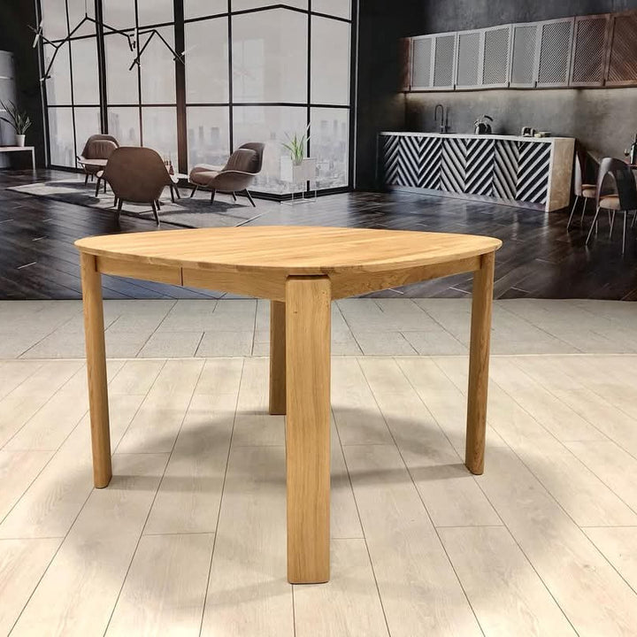 Mesa de comedor redonda extensible madera maciza roble Victoria | VESKOR