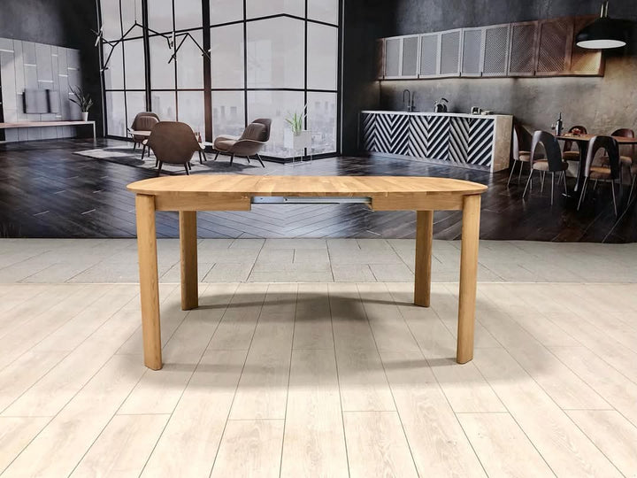 Mesa de comedor redonda extensible madera maciza roble Victoria | VESKOR