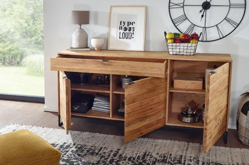 VESKOR Comoda Dania 1 mueble nórdico moderno madera maciza roble