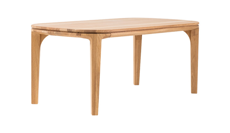 VESKOR Mesa de comedor madera maciza roble redonda nórdico