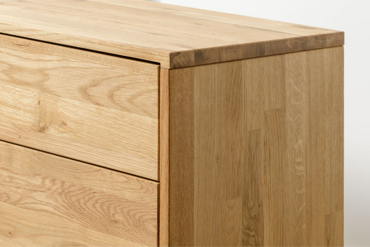 VESKOR Mueble de TV  Dania 1 madera maciza roble mueble nórdico moderno