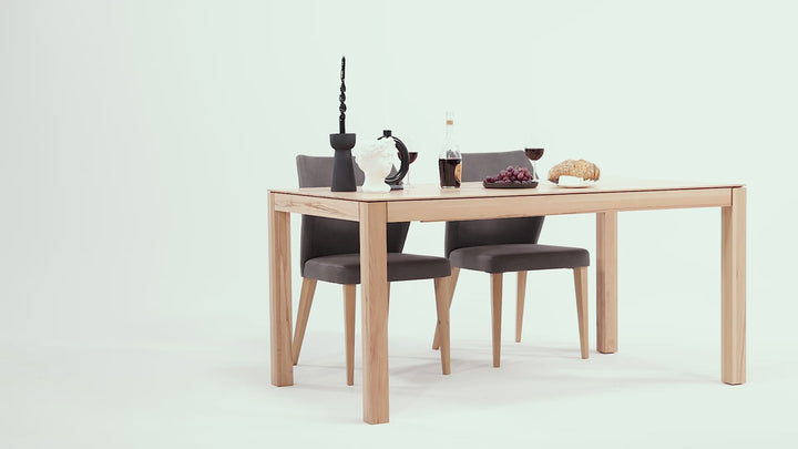 Mesa de comedor extensible madera maciza VERDI | KARPIS