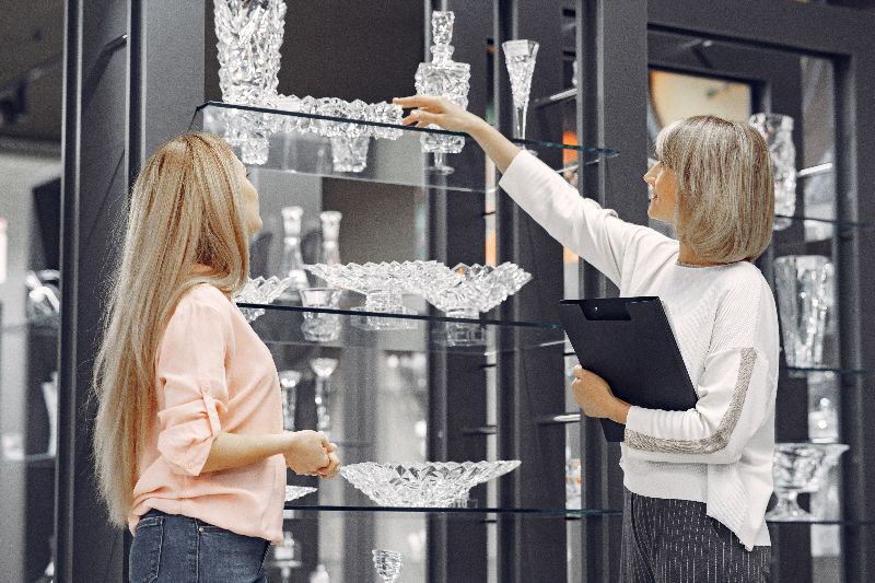 que poner en una vitrina de cristal