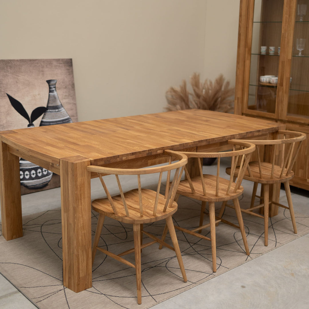 Sillas de madera de roble