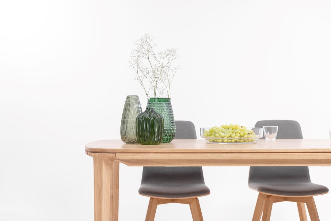 Mesa de comedor fija madera maciza haya o roble IKONA | KARPIS