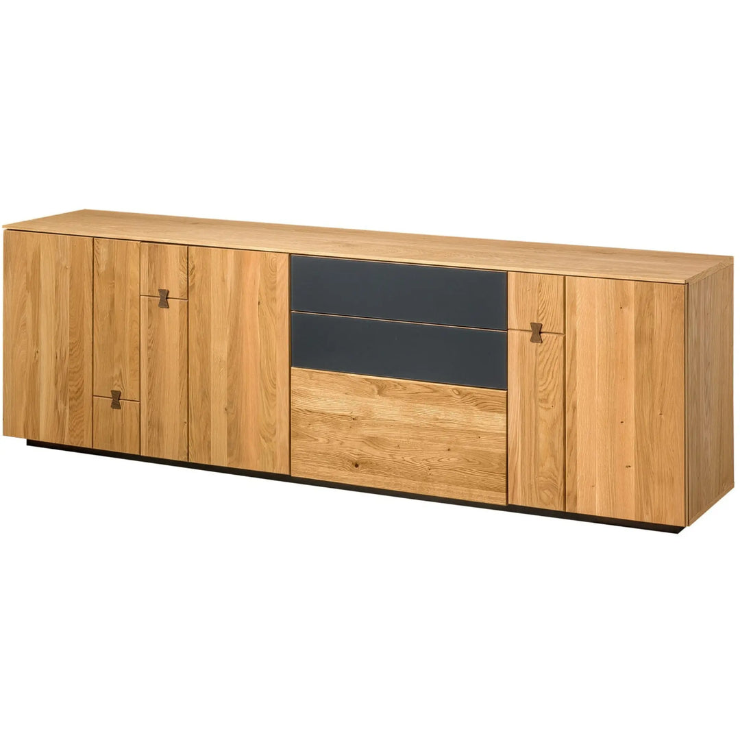 Mueble TV de roble MINURA 25, 195×40×62 cm | VESKOR