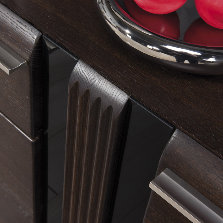 Mueble TV de roble PORTI 25, 160x51x42 cm. | VESKOR