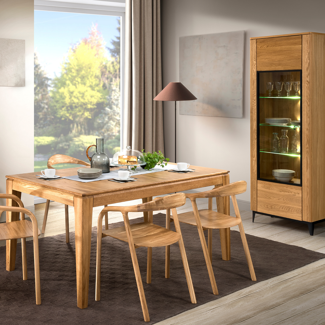 Mesa de comedor extensible FUEGO, 160-240x75x100 cm. | VESKOR