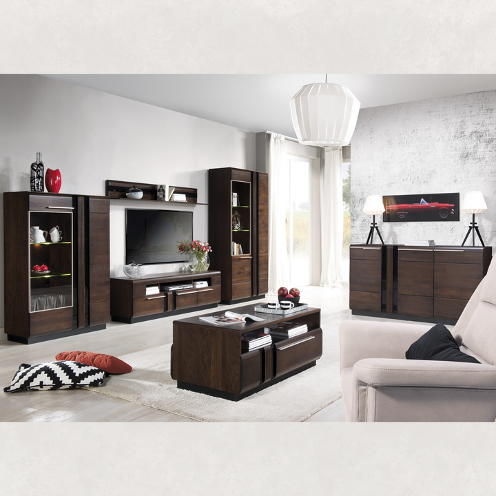 Estante de roble PORTI 35, 160x23x25 cm. | VESKOR