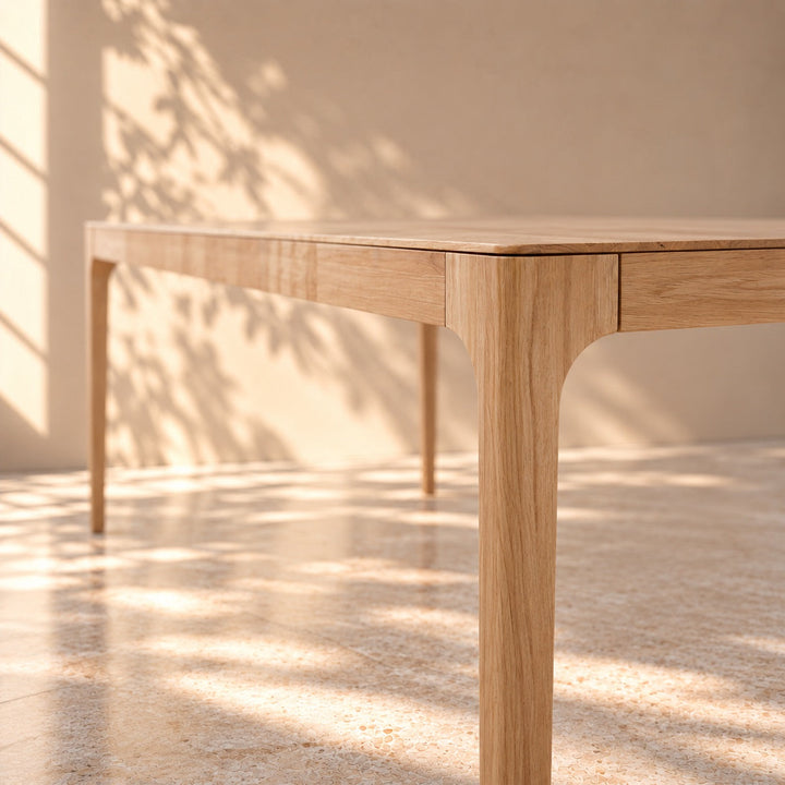 Mesa de comedor extensible madera maciza de haya CREATIV | VESKOR