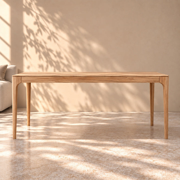 Mesa de comedor fija madera maciza de haya CREATIV | VESKOR