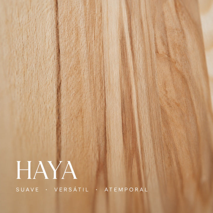 Mesa auxiliar con estante de madera maciza de haya CREATIV | VESKOR