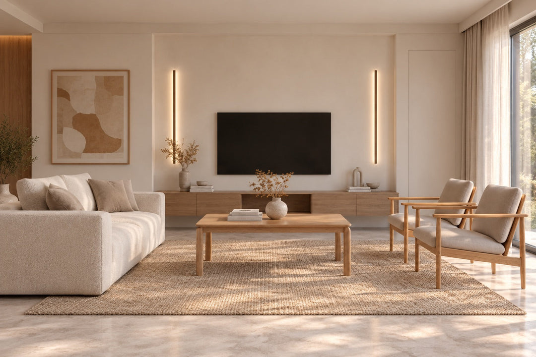 Mesa de centro de madera maciza roble GOLF | VESKOR
