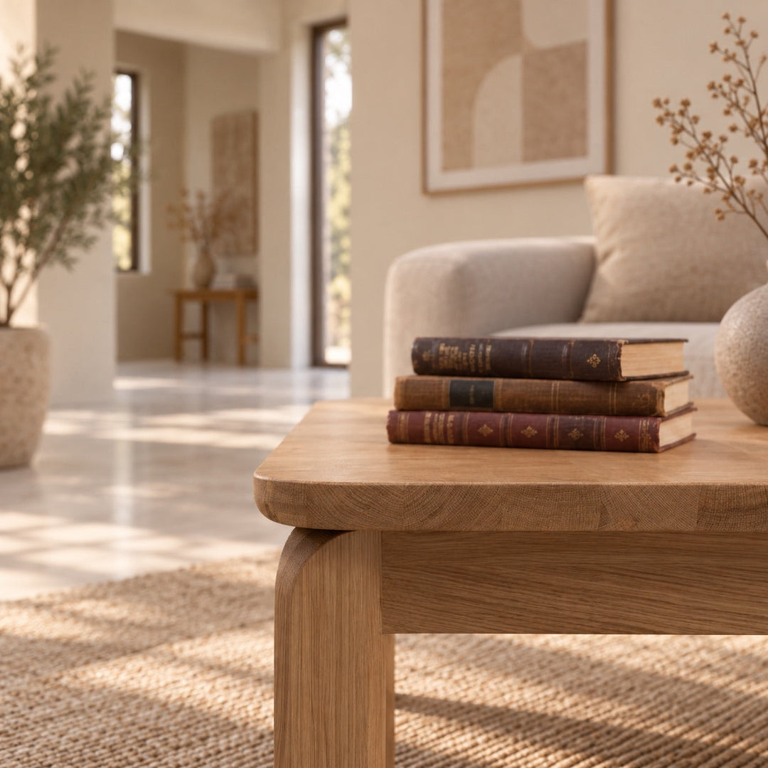 Mesa de centro de madera maciza roble GOLF | VESKOR