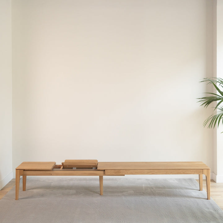 Banco extensible de madera maciza roble CREATIV | VESKOR