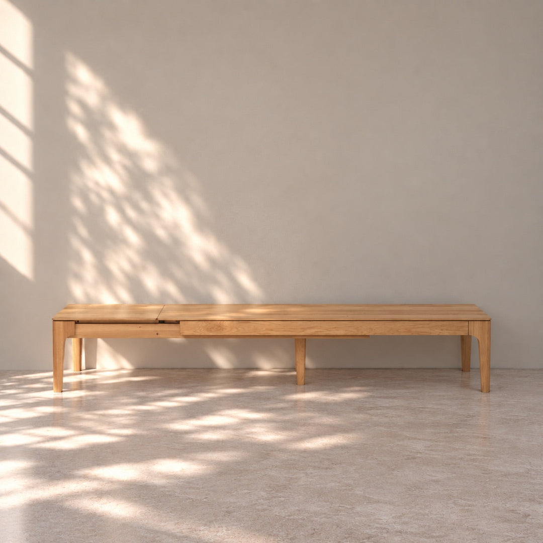 Banco extensible de madera maciza roble CREATIV | VESKOR
