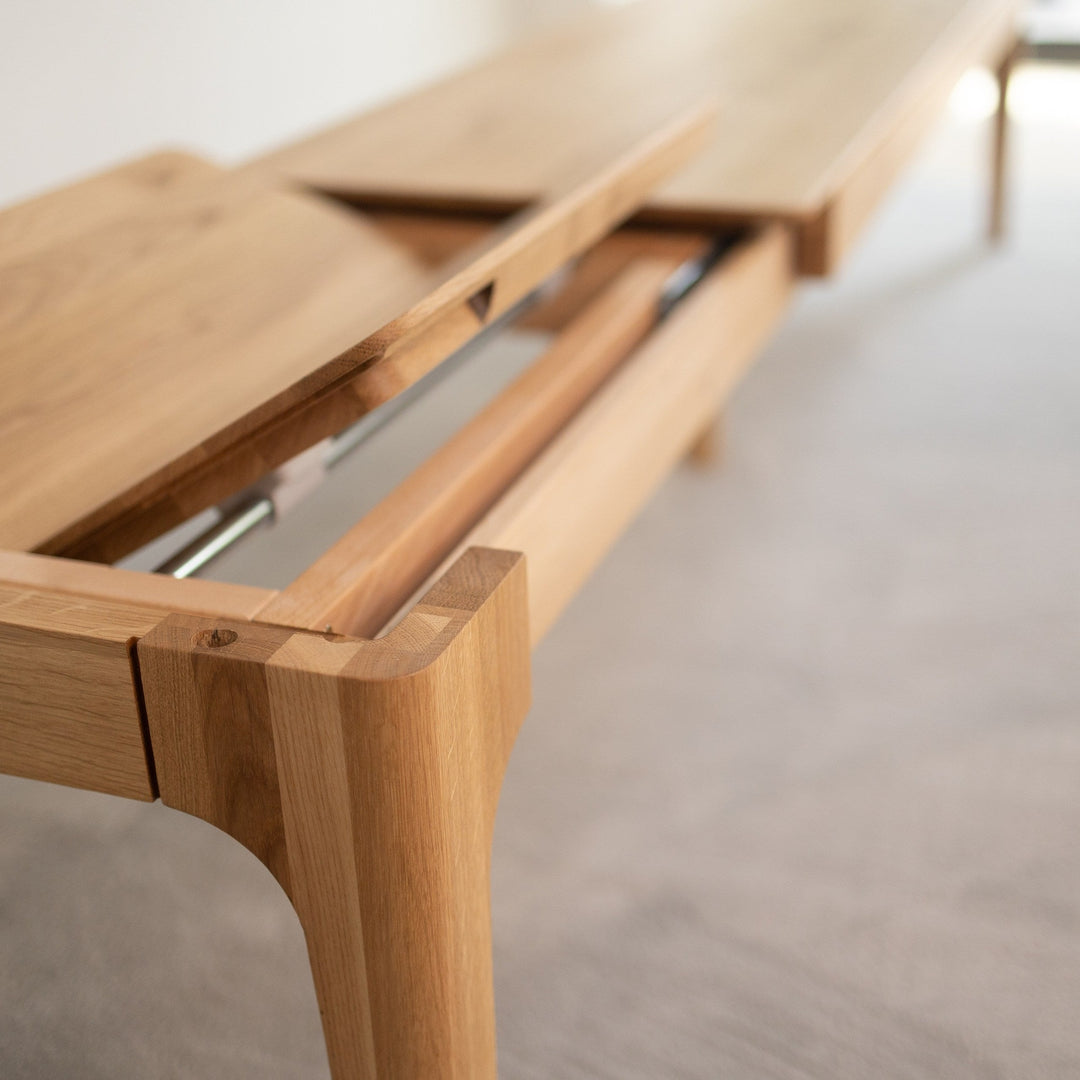 Banco extensible de madera maciza roble CREATIV | VESKOR