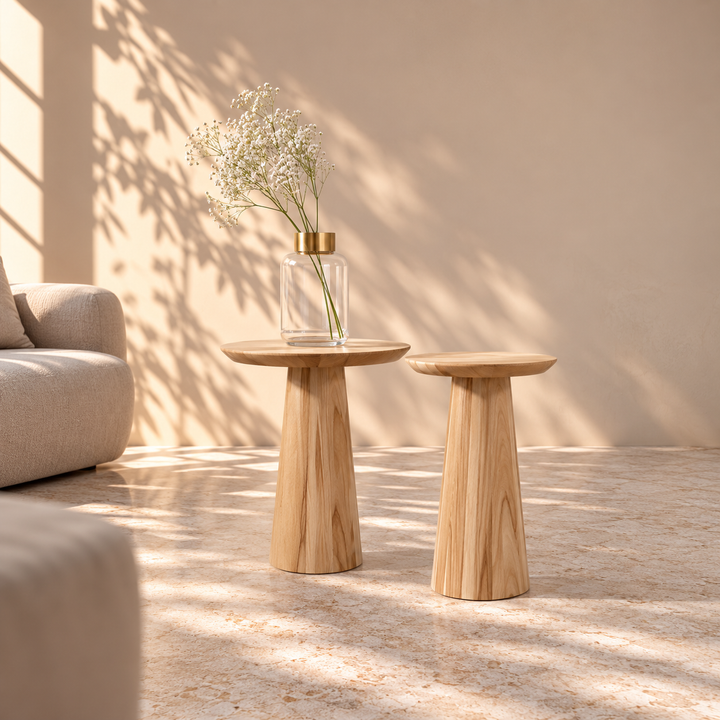 Mesa de centro de madera maciza de haya FLUX | VESKOR