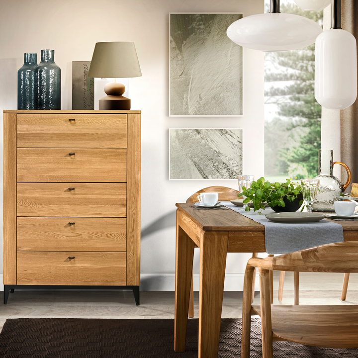 Mesa de comedor extensible FUEGO, 160-240x75x100 cm. | VESKOR