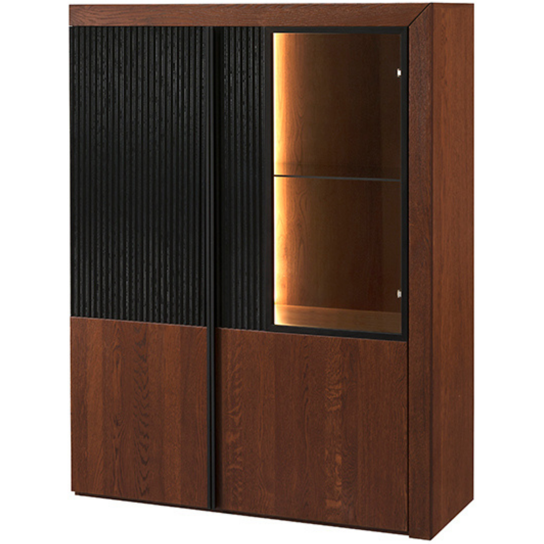 Vitrina de roble PARIS 15, 106x140x42 cm cm. | VESKOR