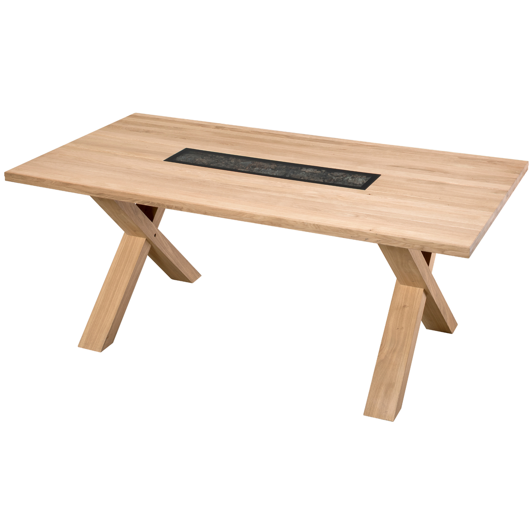 Mesa de comedor fija NAPOLI 40, 200×100×77 cm. | VESKOR