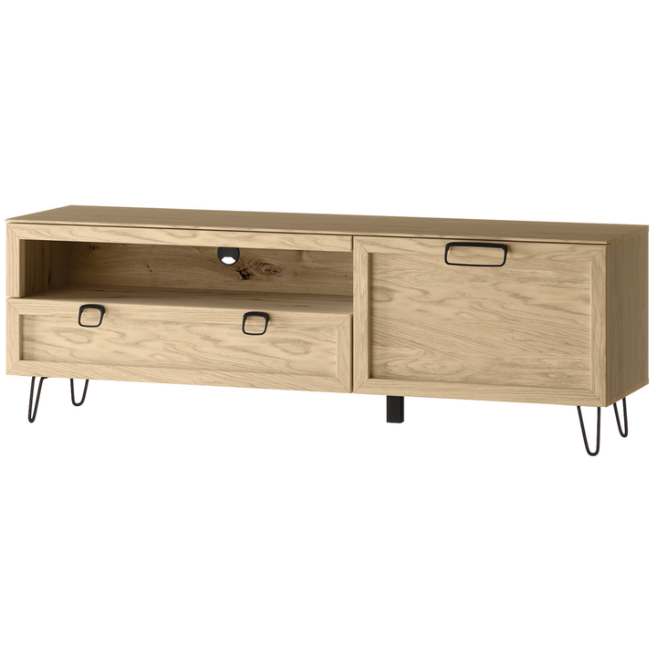 Mueble TV de roble LIMBO 25, 160×42×53 cm | VESKOR