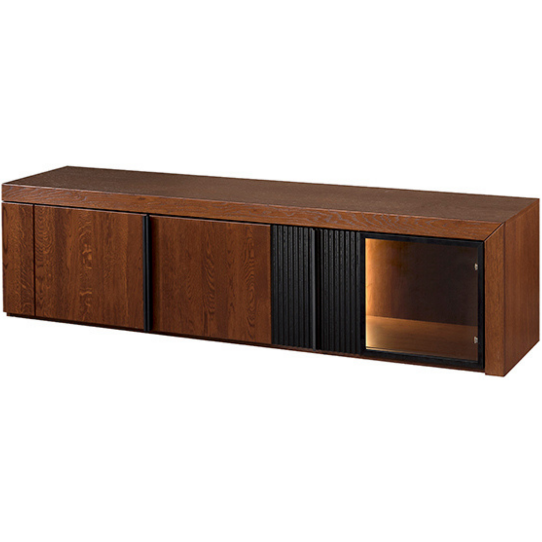 Mueble de TV de roble PARIS 25, 180X47x42 cm. | VESKOR