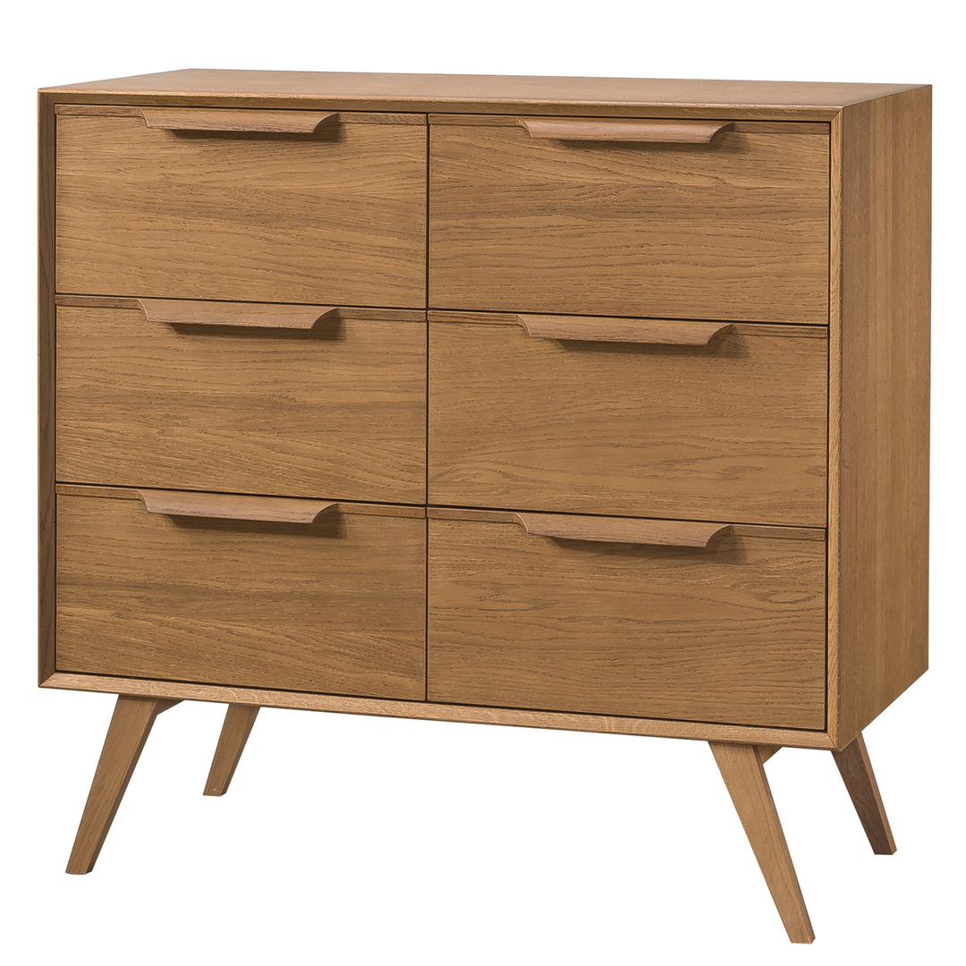 Cómoda de roble rústico LEO 13, 105×49,5×100,7 cm | VESKOR