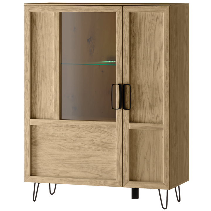 Vitrina de roble LIMBO 15, 95×42×124 cm | VESKOR