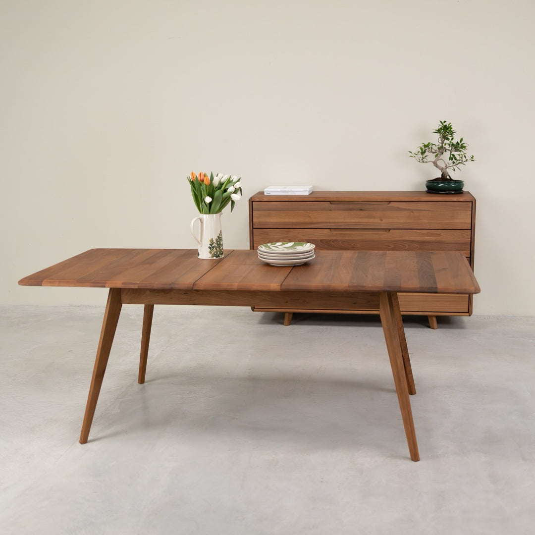 Tavolo da pranzo allungabile in legno massello SWEDEN | VESKOR