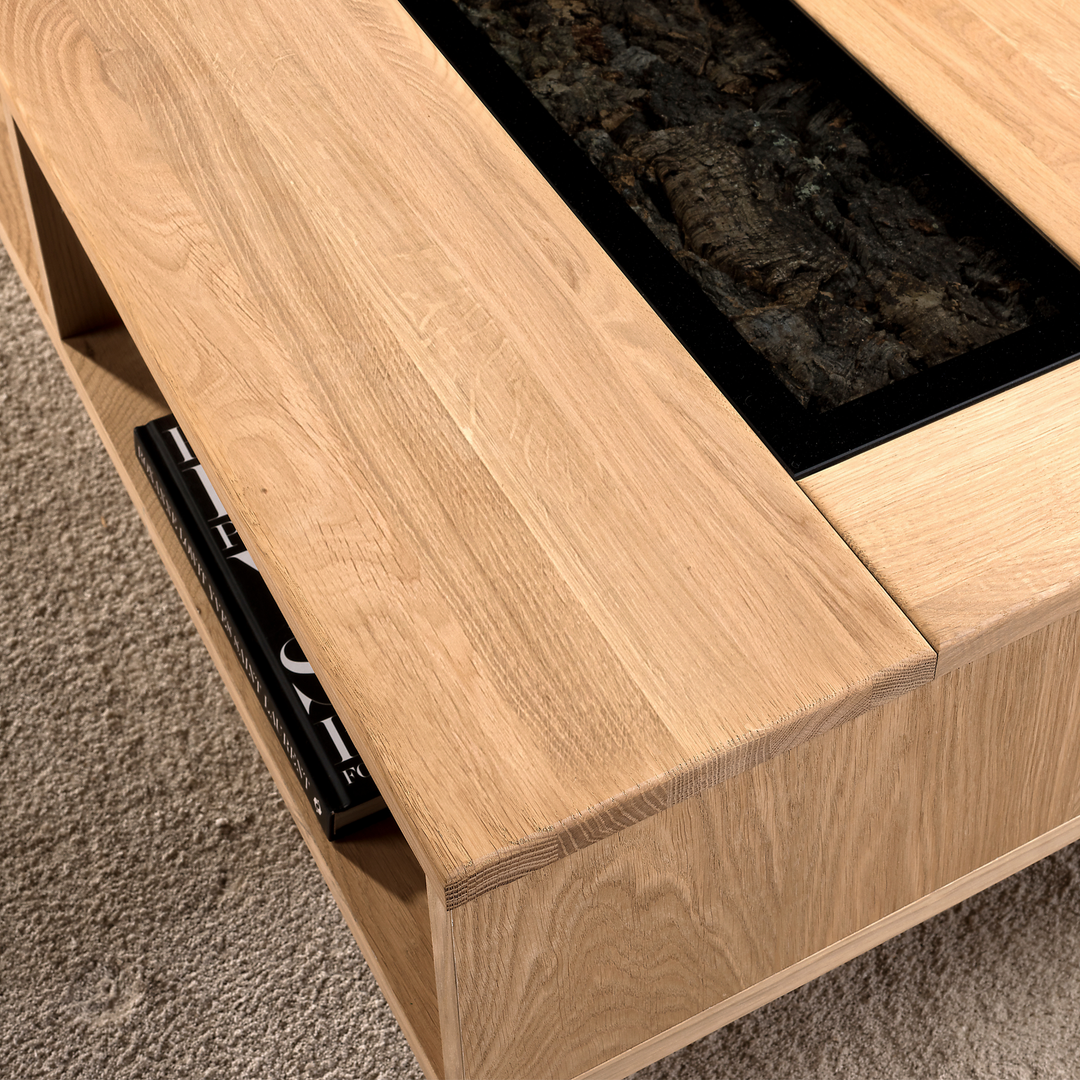 Mesa de centro de roble NAPOLI 41, 115×42×65 cm | VESKOR