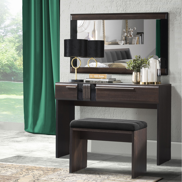 Tocador escritorio de roble PORTI 78, 110x78x46 cm cm. | VESKOR