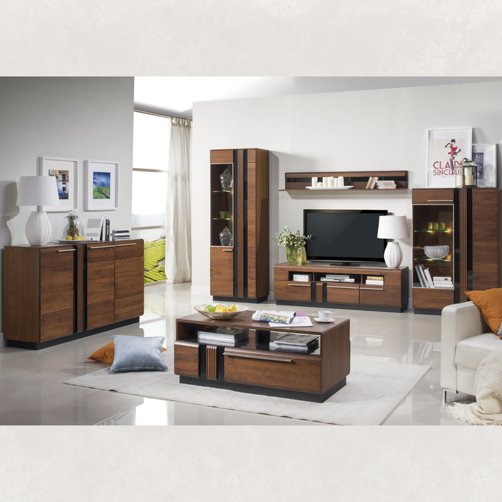 Vitrina de roble PORTI 15, 95x145x42 cm. | VESKOR