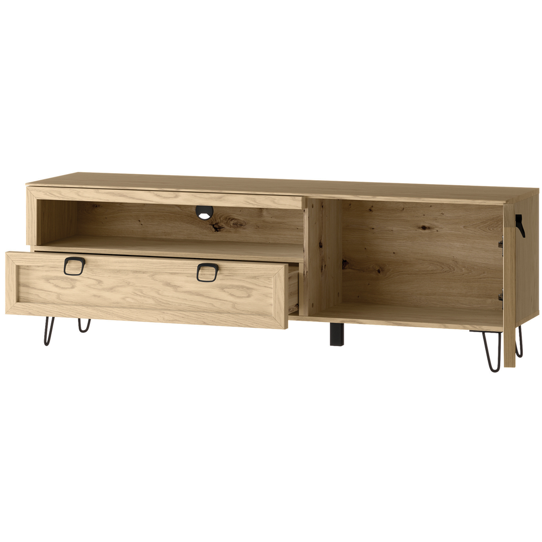 Mueble TV de roble LIMBO 25, 160×42×53 cm | VESKOR