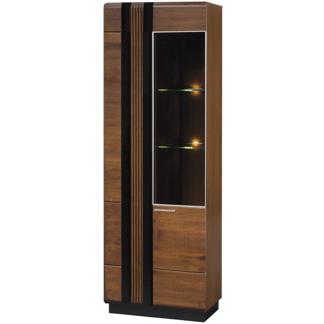 Vitrina de roble PORTI 10, 66x198x42 cm. | VESKOR