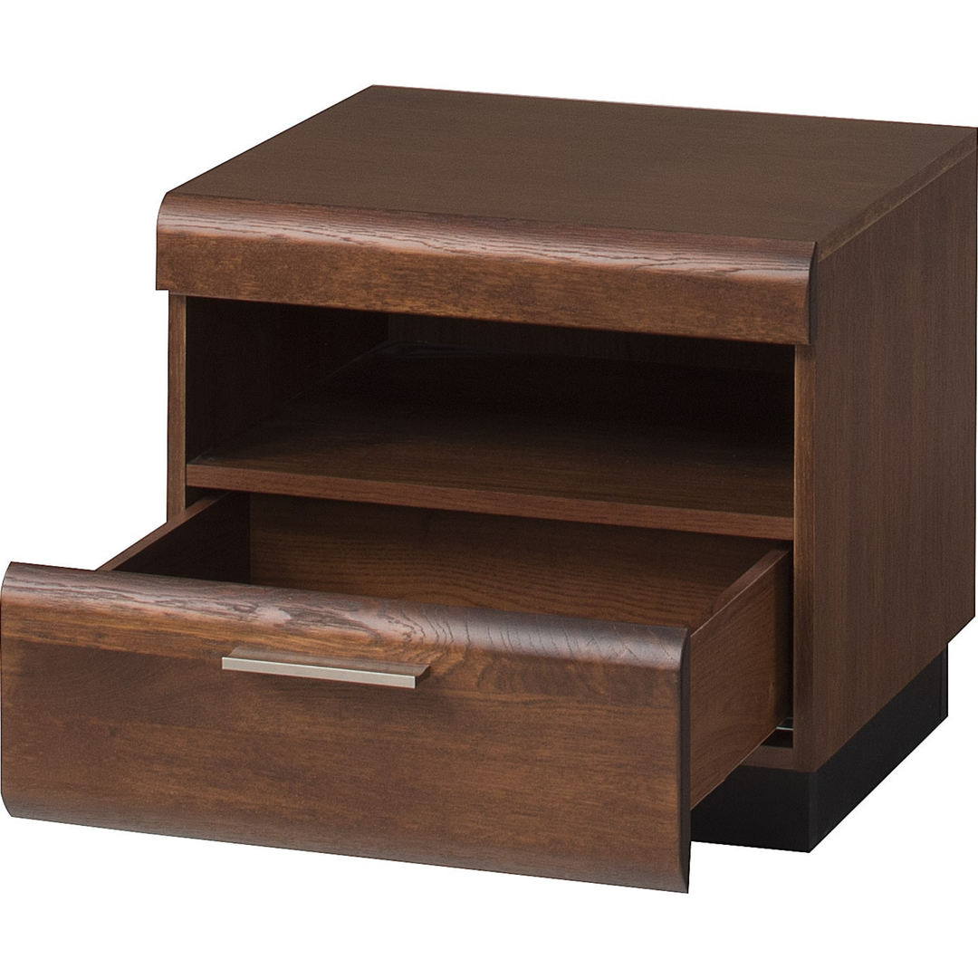 Mesita de noche de roble PORTI 79, 50x45x42 cm. | VESKOR