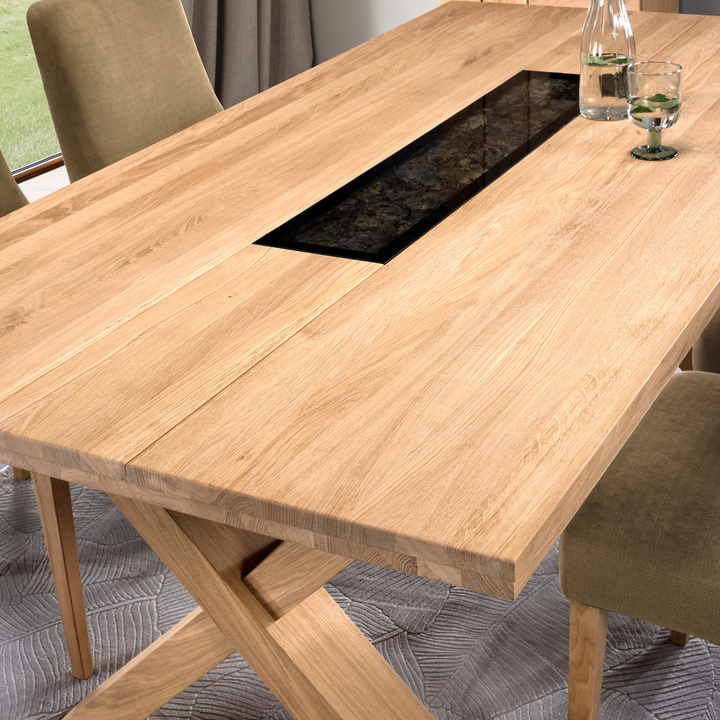 Mesa de comedor fija NAPOLI 40, 200×100×77 cm. | VESKOR
