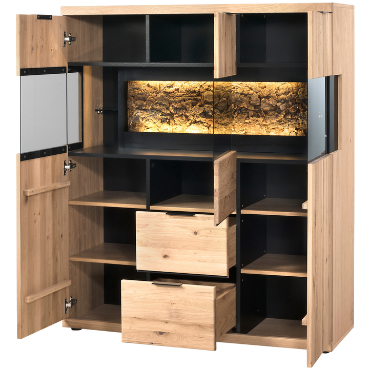 Aparador de roble NAPOLI 22, 121×141×42 cm. | VESKOR