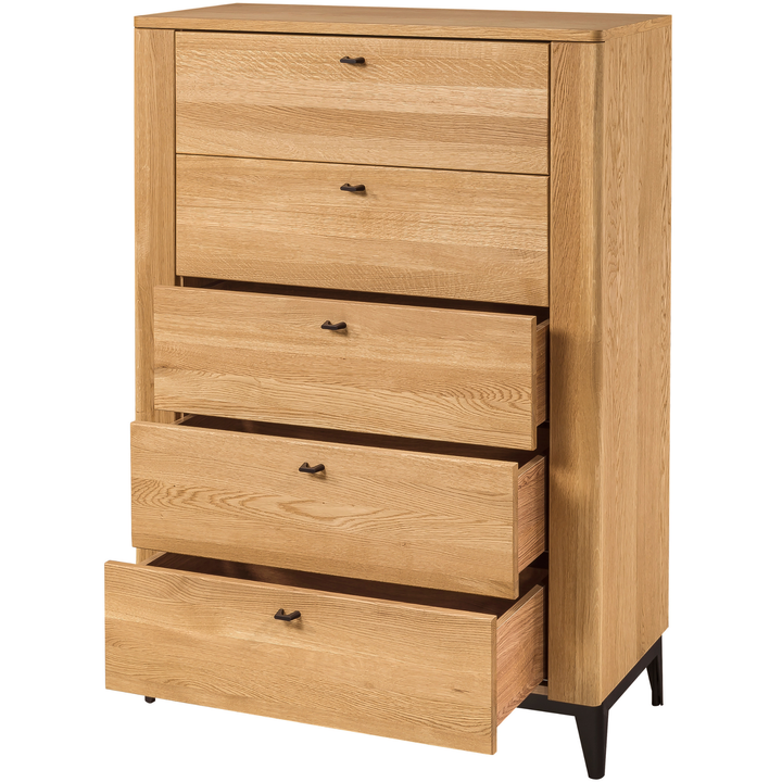 Cómoda de roble OPORTO 75, 90x128x42 cm | VESKOR