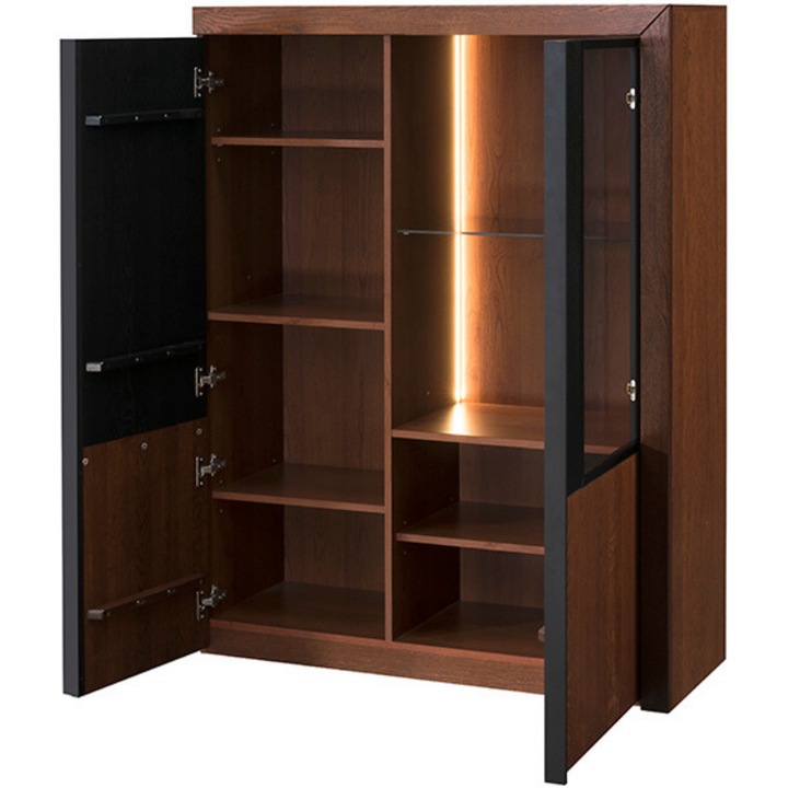 Vitrina de roble PARIS 15, 106x140x42 cm cm. | VESKOR