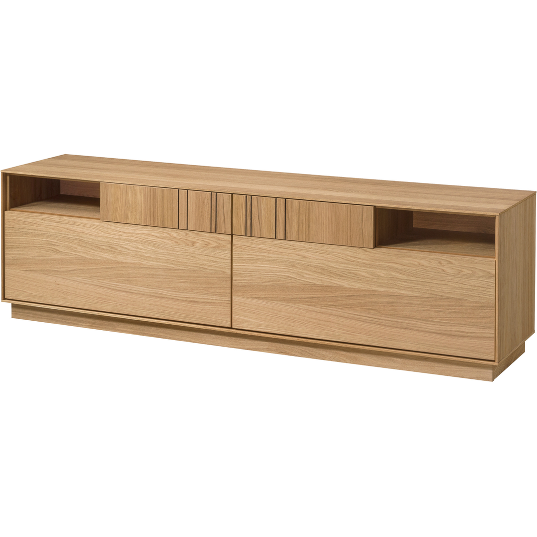 Mueble TV de roble miel JOIN 25, 180×52×40 cm | VESKOR