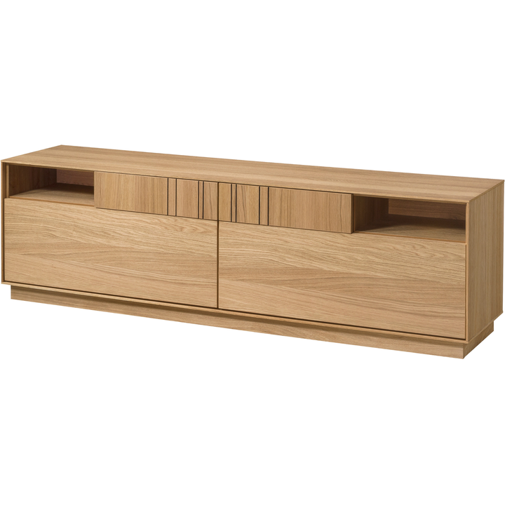 Mueble TV de roble miel JOIN 25, 180×52×40 cm | VESKOR