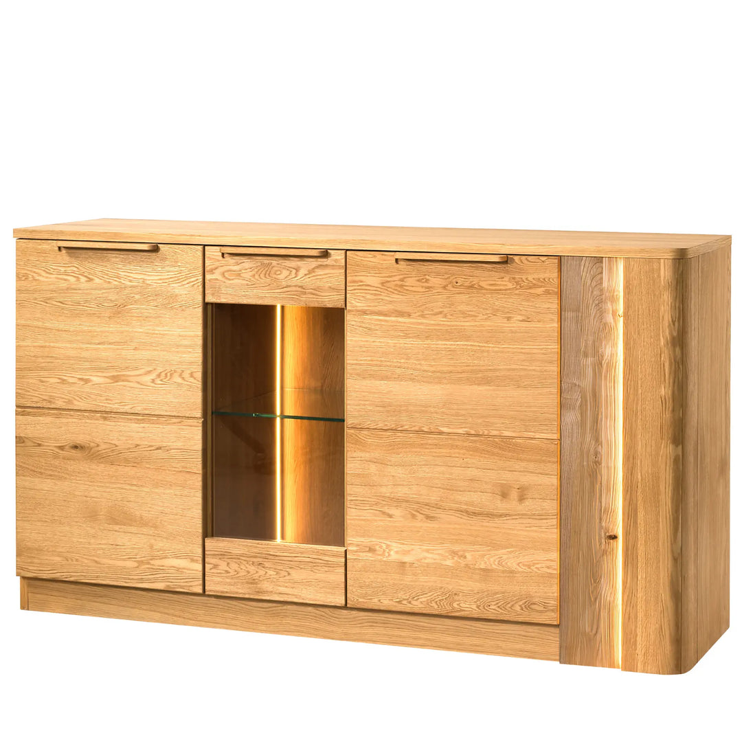 Cómoda de roble miel LONDRES 45, 165×92×43 cm | VESKOR