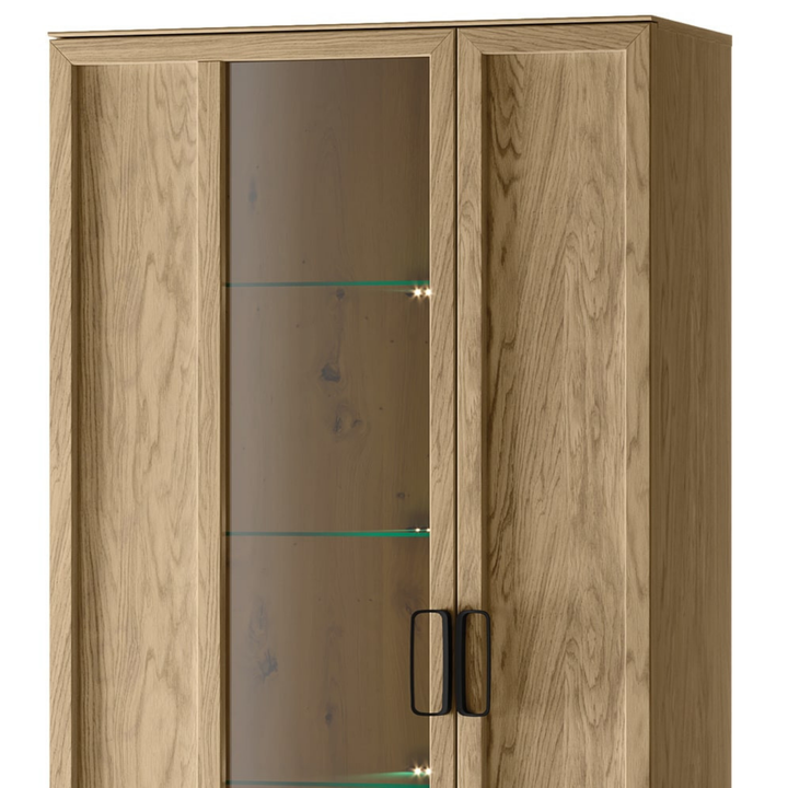 Vitrina de roble LIMBO 12, 95×42×200 cm | VESKOR