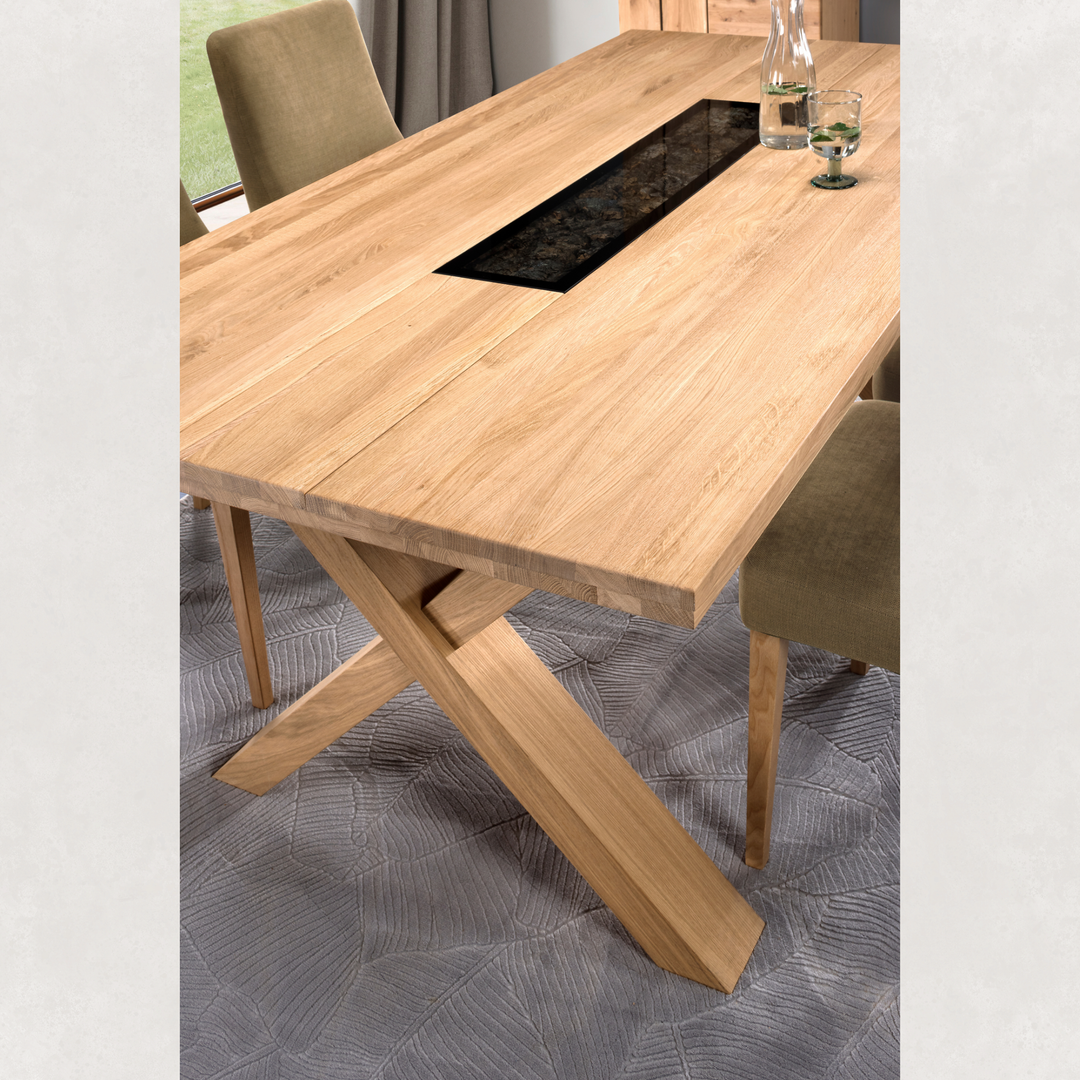 Mesa de comedor fija NAPOLI 40, 200×100×77 cm. | VESKOR