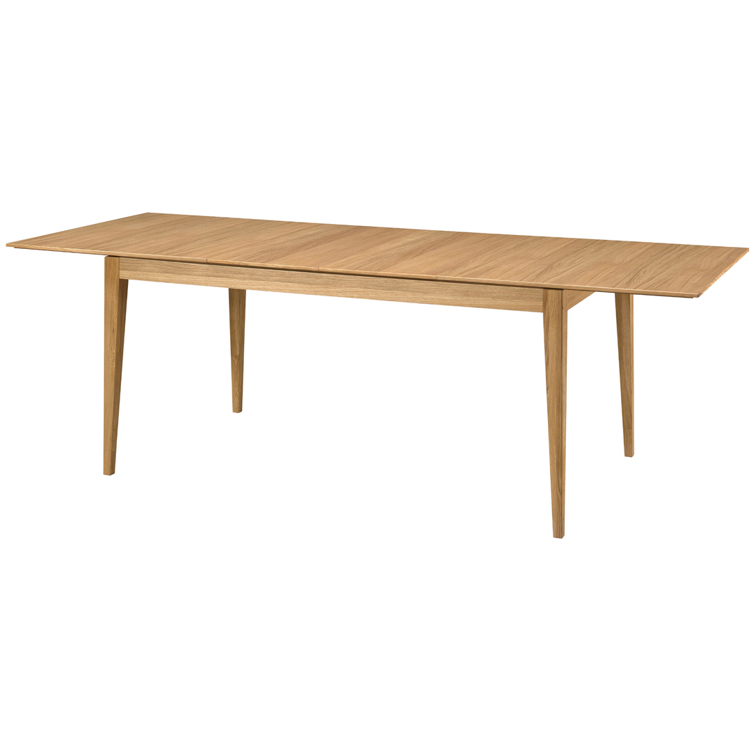 Mesa de comedor extensible de roble miel JOIN 40, 160-240x90×76 cm | VESKOR
