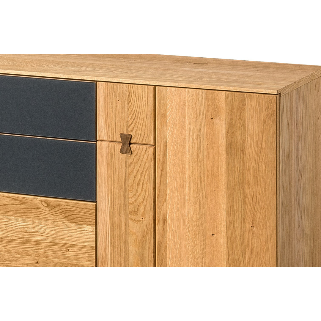 Mueble TV de roble MINURA 25, 195×40×62 cm | VESKOR