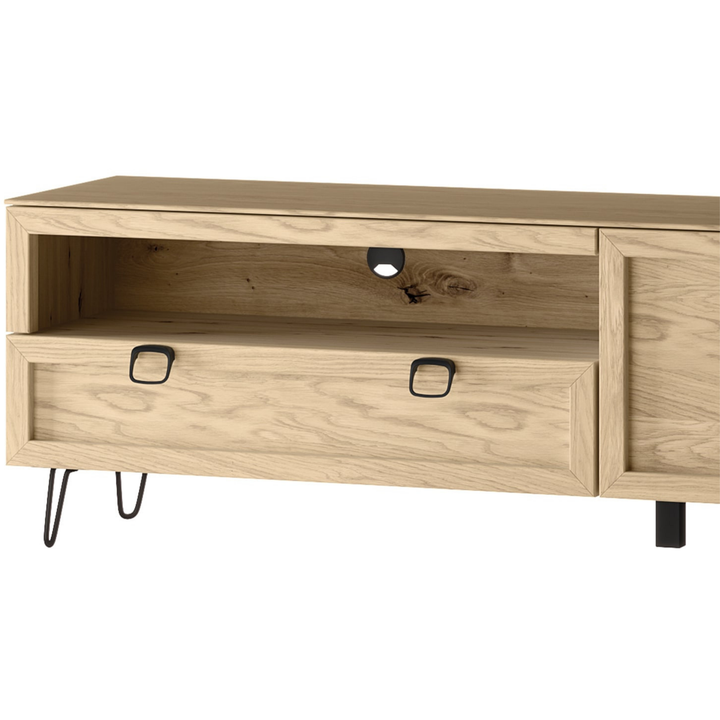 Mueble TV de roble LIMBO 25, 160×42×53 cm | VESKOR