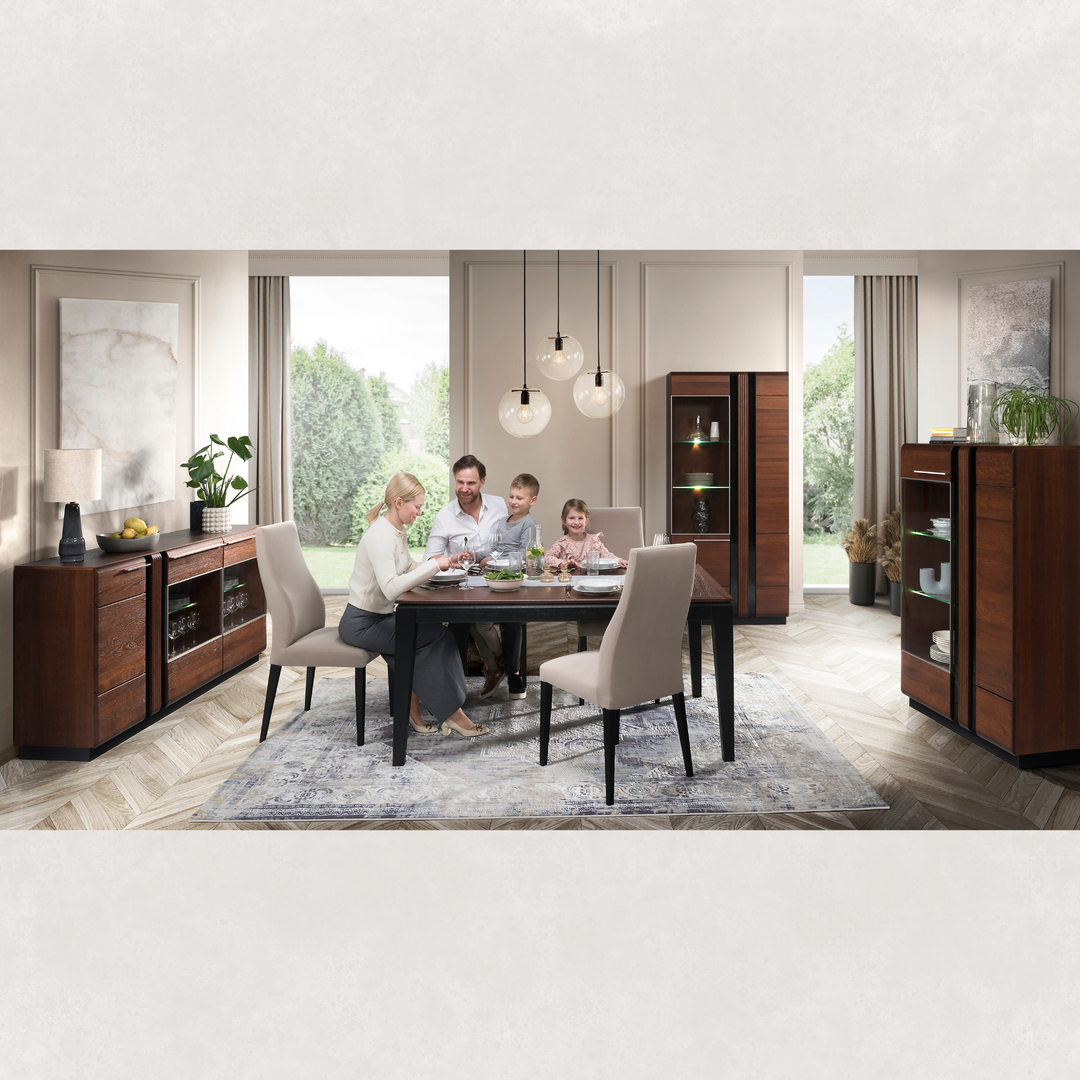 Vitrina de roble PORTI 15, 95x145x42 cm. | VESKOR