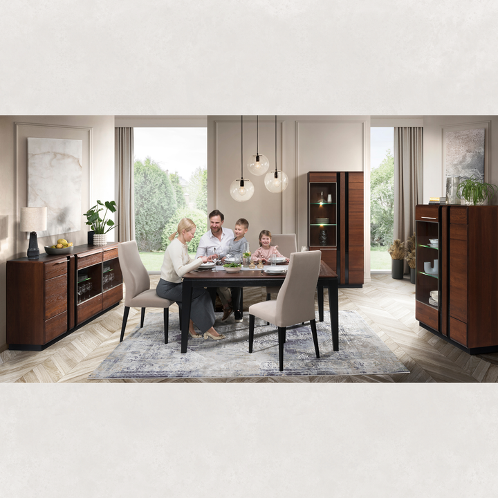 Vitrina de roble PORTI 15, 95x145x42 cm. | VESKOR